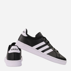 Tenisówki męskie z eko skóry adidas Grand Court F36393 42.5 Czarny/Biały (4059808084763) - obraz 3