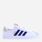 Tenisówki męskie z eko skóry adidas VL Court 3.0 ID6287 41.5 Biały/Ciemnoniebieski (4067886695221) - obraz 1