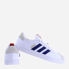 Tenisówki męskie z eko skóry adidas VL Court 3.0 ID6287 41.5 Biały/Ciemnoniebieski (4067886695221) - obraz 3