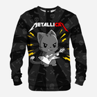 Світшот чоловічий Mr. Gugu & Miss Go Metallicat S-Pc2313 4XL Чорний (5903845342876) - зображення 1