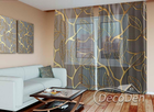 3D - Фото Тюль PHOTODECOR "Золоте листя"