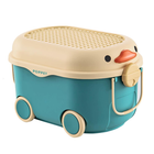 Многофункциональный ящик для хранения игрушек POPPET "Утенок Блу", на колесах, большой (PP-001B-L)