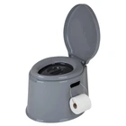Біотуалет переносний Bo-Camp Portable Toilet 7 л сірий цільний каркас знімне відро тримач для паперу