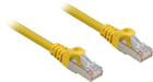 Patchcord Sharkoon Cat 6a S/FTP 10 m Żółty (4044951018550)