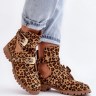 Botki damskie wysokie Rock Girl 40 Leopardowe (5905677015379) - obraz 3