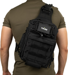 Тактична сумка через плече Tribe Sling Pack 6.5 л Чорна (T-IE-0003-black) - зображення 15