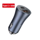 Автомобильное зарядное устройство Baseus 40W Тип C USB PD