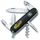 Ніж Victorinox Spartan Ukraine Black Квіти (1.3603.3_T1050u)