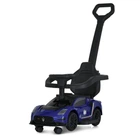 Детская каталка-толокар 2 в 1 Bambi M 5106-4 синий, с родителькой ручкой