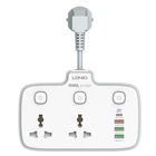 Подовжувач мережний Ldnio SC2413 | 3USB/1Type-C, 3Sockets. QC/PD, 20W/10A, EU Plug| 4758437