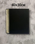 Холст для рисования на подрамнике черный Art Craft 40х30см, 13026