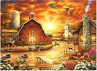 Puzzle Bluebird Zachód słońca na wsi Chuck Plisson 116 x 85 cm 3000 elementów (3663384705809) - obraz 2