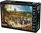 Puzzle D-Toys Brueghel Procesja małżeńska 68 x 47 cm 1000 elementów (5947502876854)