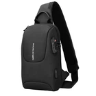 Рюкзак городской Mark Ryden на одно плечо 7039 7л с кодовым замком и USB Black (16252)