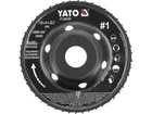 Диск-фреза шлифовальный к УШМ YATO YT-5918 по дереву, шпаклевке, гипсу; Ø=120/22.2 мм, t= 16/6мм шорстк №1