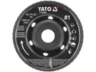 Диск-фреза шлифовальный к УШМ YATO YT-59184: по дереву, шпаклевке, гипсу; Ø=120/22.2 мм, t= 18 мм шорстк № 1