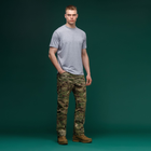 Футболка Basic Military Ukrarmor T-shirt без логотипа. Cotton and Elastane, серый S - изображение 5