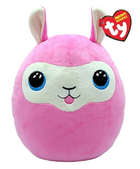 Maskotka TY Squishy Beanies Lama Lana Różowa 30 cm (0008421393671)