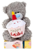 Maskotka Carte Blanche Greetings Ltd Miś Happy Birthday z tortem 18 cm (5059105195390)