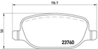 Гальмівні колодки дискові Brembo (P23089)