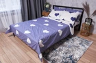 Пододеяльник Moon&Star Бязь Gold Люкс Royal Blue Полуторный Евро 160x220 см (MS-870000061)