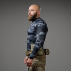 Рашгард тактичний Raptor Ukrarmor Rashguard Dark Multicam. Slim fit, polyester L - изображение 9