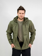 Мужская куртка Eagle Soft Shell JA-01-0 с флисом Olive Green M - изображение 9