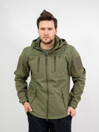 Мужская куртка Eagle Soft Shell JA-01-0 с флисом Olive Green 4XL - изображение 5