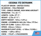 Klocki konstrukcyjne Cobi Cessna 172 Skyhawk 160 elementów (5902251266202) - obraz 6