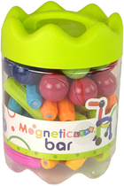 Klocki magnetyczne LEAN Toys Kolorowe Edukacyjne 64 elementy (5905515351157)