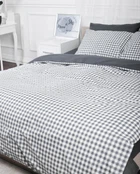 Пододеяльник Moon&Star Ranforce Elite Gray Square King Size 220x240 см (MS-870000419)