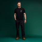 Футболка Ukrarmor Basic Military T-Shirt. HMMWV. Cotton and Elastane, чорний S - зображення 5