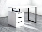 Стол письменный Tobi Sho MX-0003 с металлической опорой и ящиками 1200х755х600 Белый