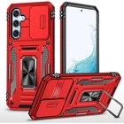 Ударостійкий чохол Camshield Army Ring для Samsung Galaxy A36 5G / A56 5G (Червоний / Red)