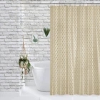 Шторка - занавеска для ванной DarianA Жаккард 180*180 см, 12 колец JC12-0304-beige