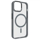 Чехол для Apple iPhone 13, Unit MagSafe, Серый, прозрачный, магсейф, противоударный, магнитный, панель-накладка с поддержкой MagSafe, с поддержкой беспроводной зарядки, TPU+PC, защита всего корпуса, ударостойкий, ArmorStandart (ARM75197)