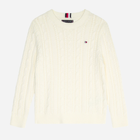 Sweter młodzieżowy chłopięcy Tommy Hilfiger KB0KB08512-YBH 150 cm Biały (8720644787878) - obraz 2