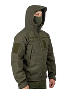 Тактична куртка WinTac Soft Shell Viking Olive 4XL олива - изображение 3