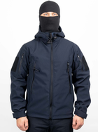 Тактична куртка WinTac Soft Shell VIKING Dark Navy Blue S темно-синя - зображення 1