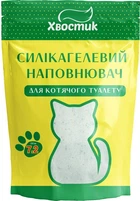 Наповнювач для котячого туалету Хвостик силікагелевий з зеленими гранулами 7.2 л