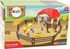 Zestaw do zabawy LEAN Toys Farm World Stajnia z akcesoriami (5905323212800)