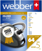 Набір мішків для пилососа Webber Zelmer 1010F + 2 фільтри (02WWZ1010F)