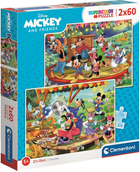 Пазл Clementoni Mickey and Friends 2 в 1 2 x 60 елементів 21620 (8005125216208) - зображення 1