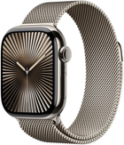 Смарт-годинник Apple Watch Series 10 GPS + Cellular 46mm Natural Titanium Case with Natural Milanese Loop - M/L (MWYC3)