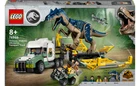 Конструктор LEGO Місії динозаврів: Вантажівка для перевезення алозавра 588 деталей (76966)