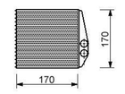 Радиатор отопления VAUXHALL CORSA (2001) 1.0 StarLine (AOLA6354)