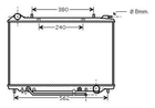 Радиатор охлаждения OPEL FRONTERA (1999) 2.2 DTI StarLine (3284500)
