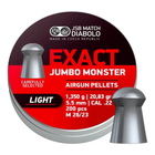 Пульки JSB Jumbo Monster Light 5,52 мм 1.35 г (m429040)