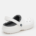 Chodaki męskie ocieplane Crocs Classic Lined Clog 203591-10M 43-44 (M10/W12) Białe (0191448251250) - obraz 4