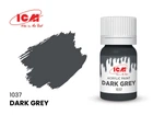 Акрилова фарба Dark Grey / Темно-сірий ICM1037